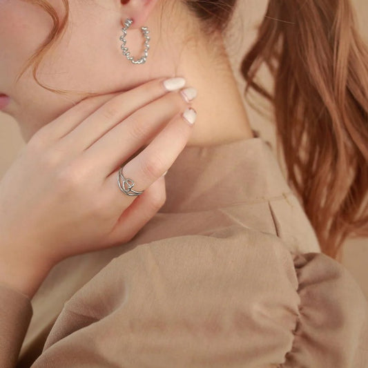 Bague cœur de nœud