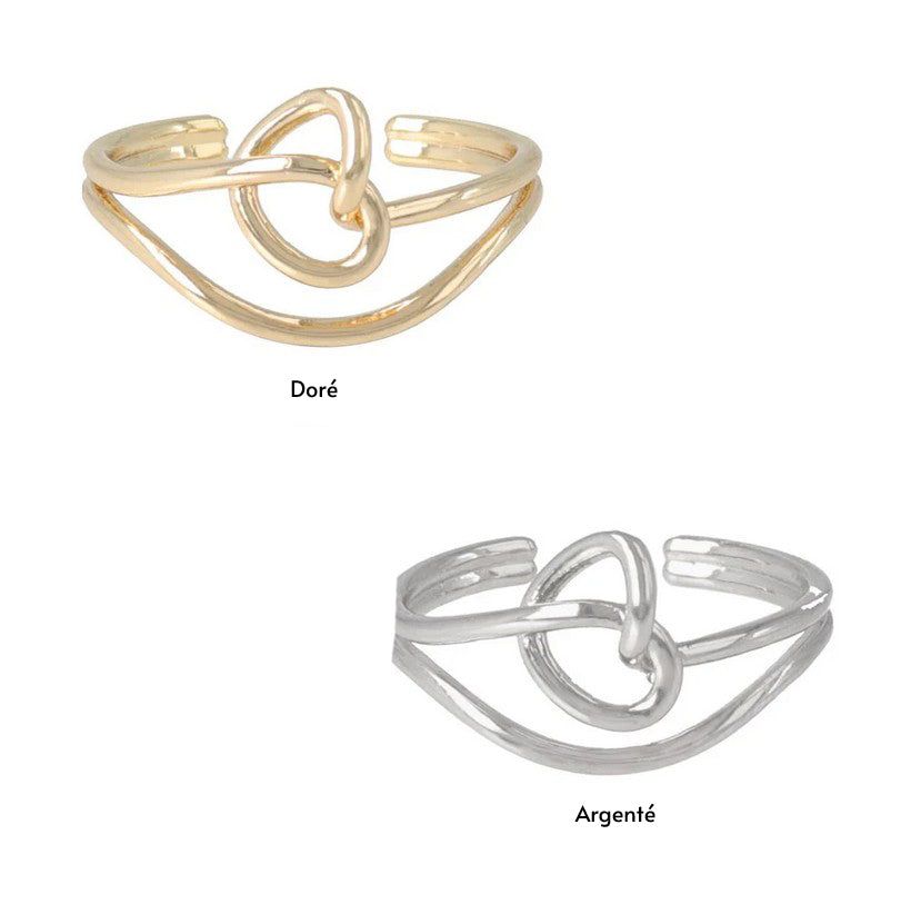 Bague cœur de nœud