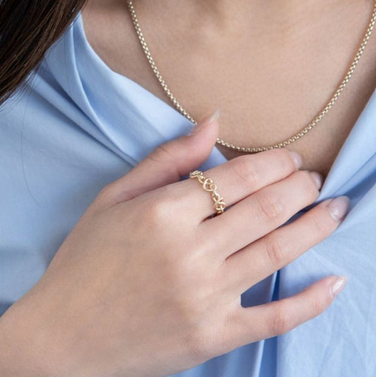 Bague à cœurs