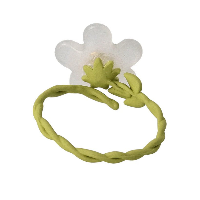 Bague Némophile blanche