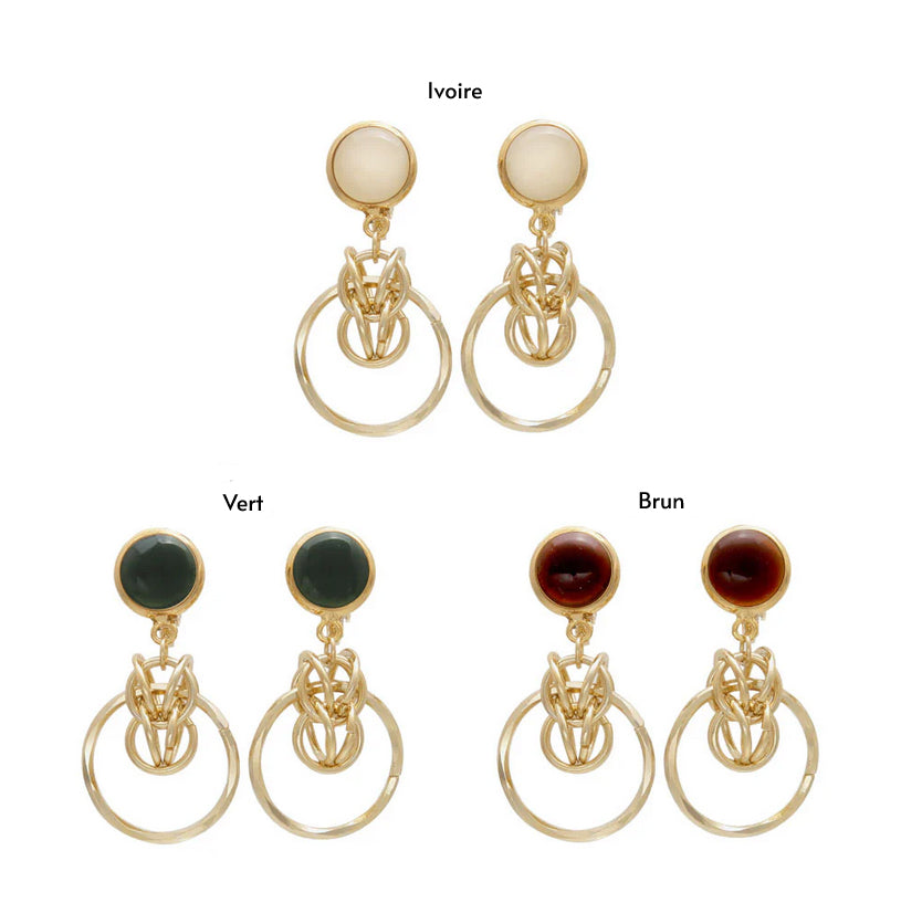 Anneaux entrelacés en boucles