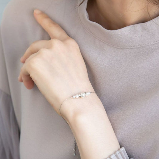 Bracelet perles et strass