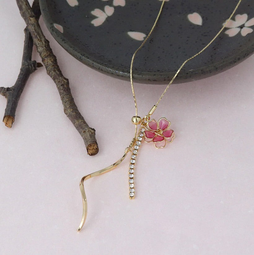 Sautoir fleur de sakura