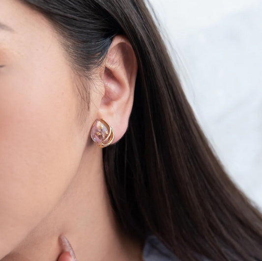 Boucles de fleurs séchées