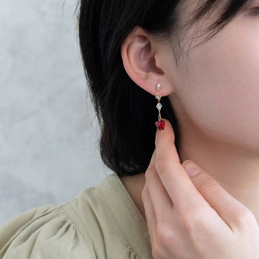 Cœurs pendants, en loops