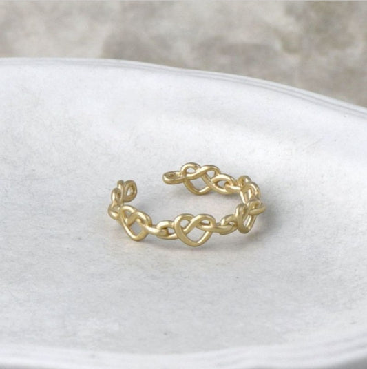 Bague à cœurs