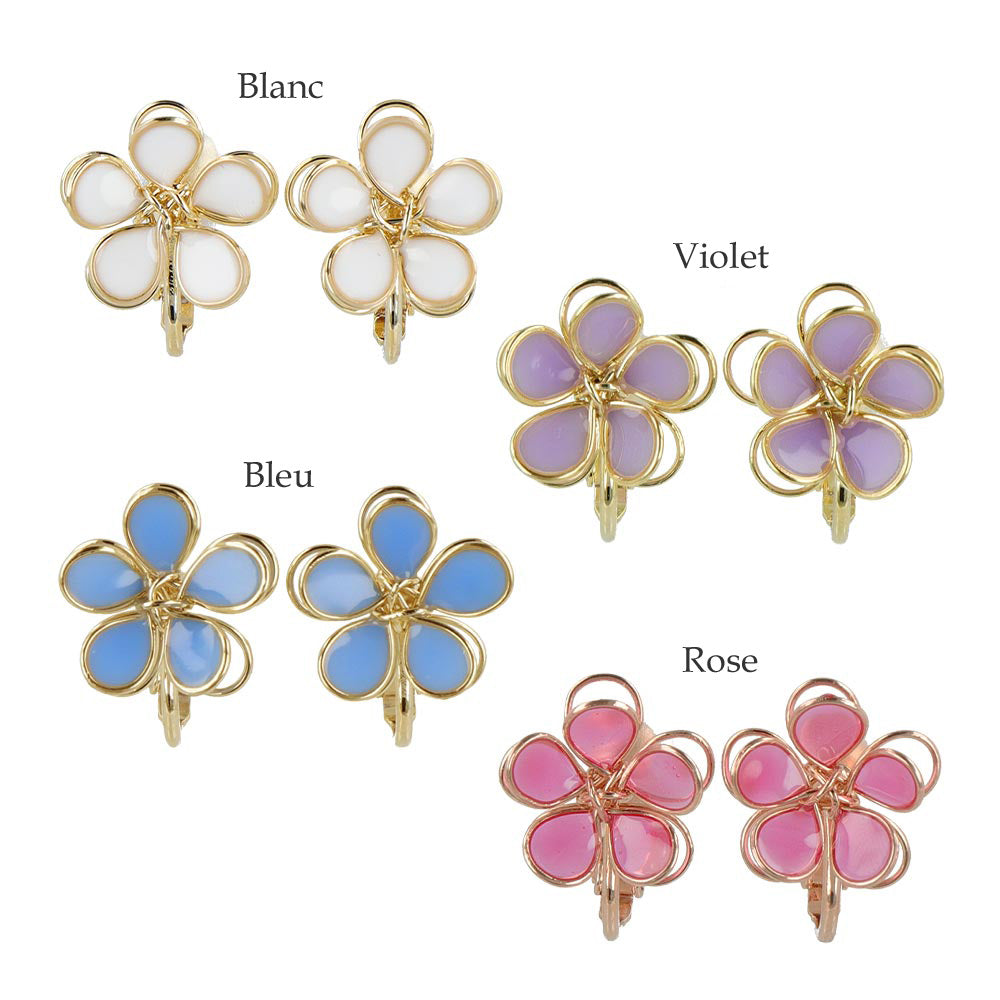 Fleurs pastel bouclées