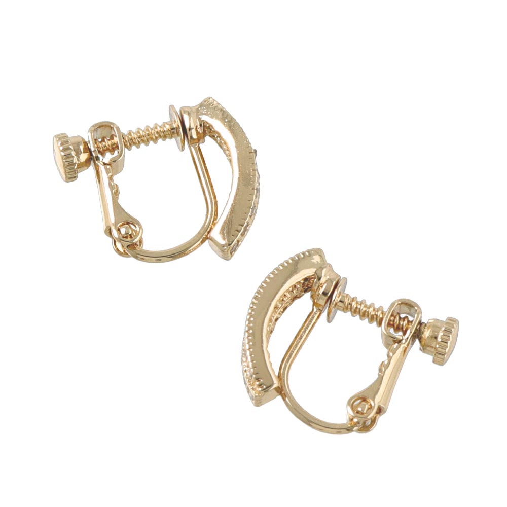 Boucles arrondies, avec zircons cubiques