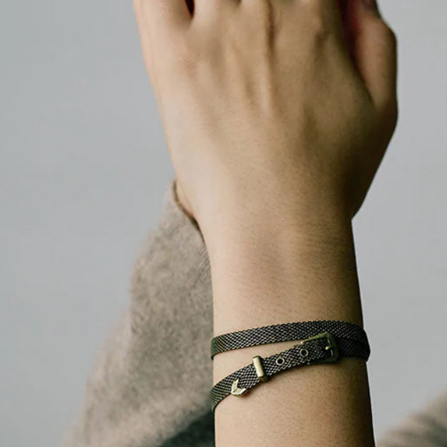 Collier et bracelet en mailles