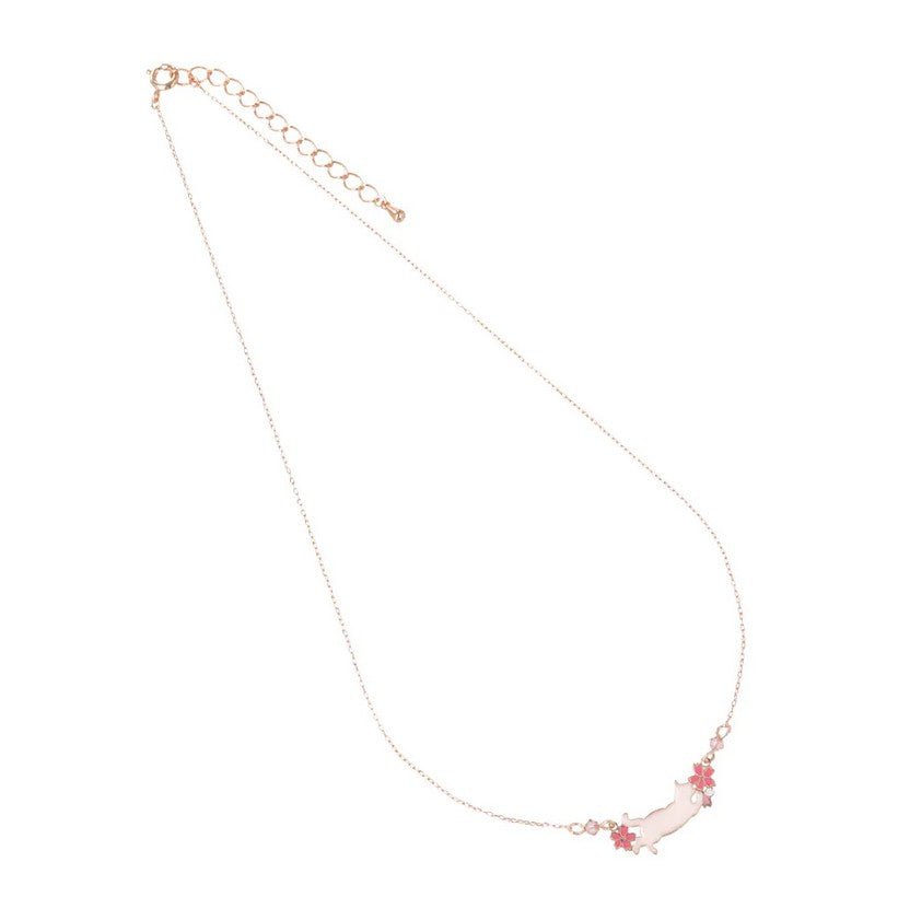Collier chat et sakura
