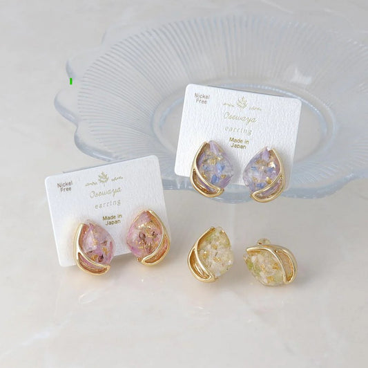 Boucles de fleurs séchées